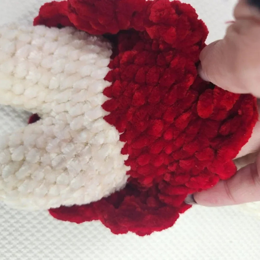 Hello Kitty Crochet Hand Made Amigurumi Stuffed Plush Doll 10''